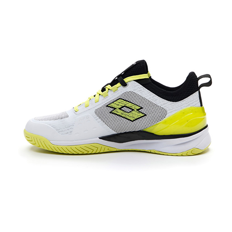 Lotto Mirage 200 Spd Tennis Shoes White / Yellow / Black | OTGQLSSC