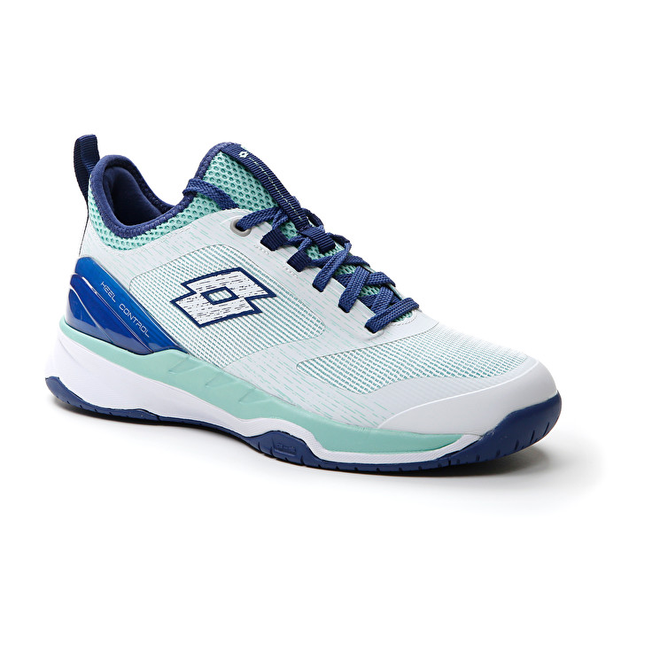 Lotto Mirage 200 Spd W Tennis Shoes White / Blue | Y7NQHLPR