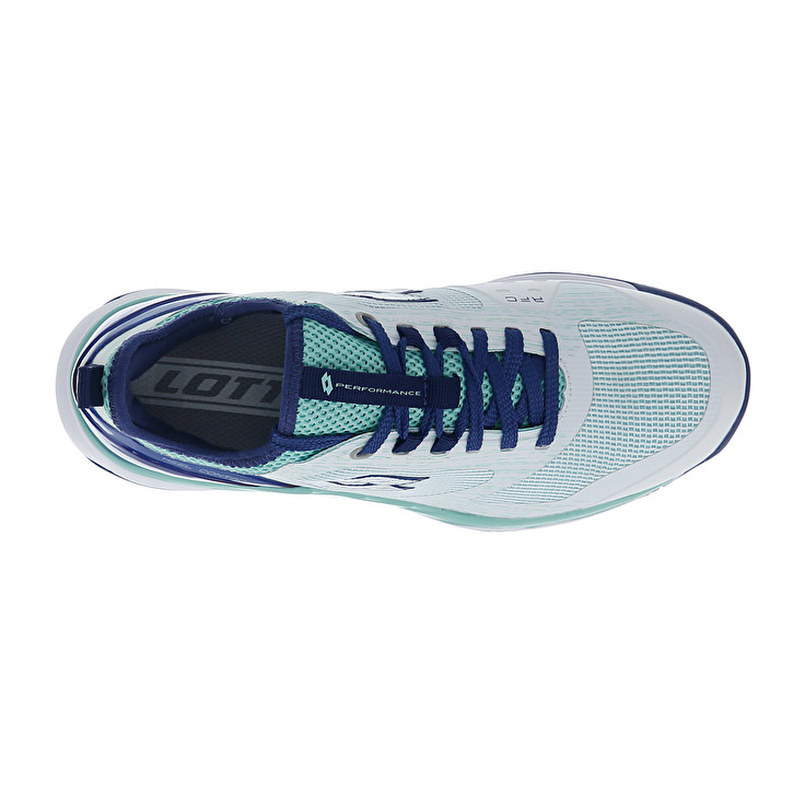 Lotto Mirage 200 Spd W Tennis Shoes White / Blue | Y7NQHLPR