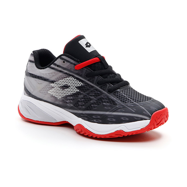 Lotto Mirage 300 Alr Jr Tennis Shoes Black / White / Red | QBLCJHPO