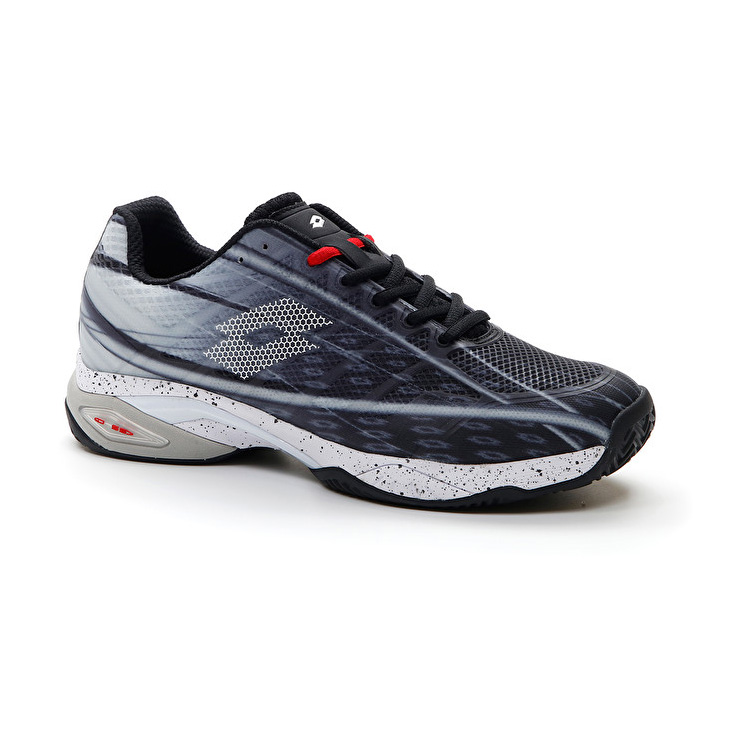 Lotto Mirage 300 Cly Tennis Shoes Black / White / Red | 8AADYKNE