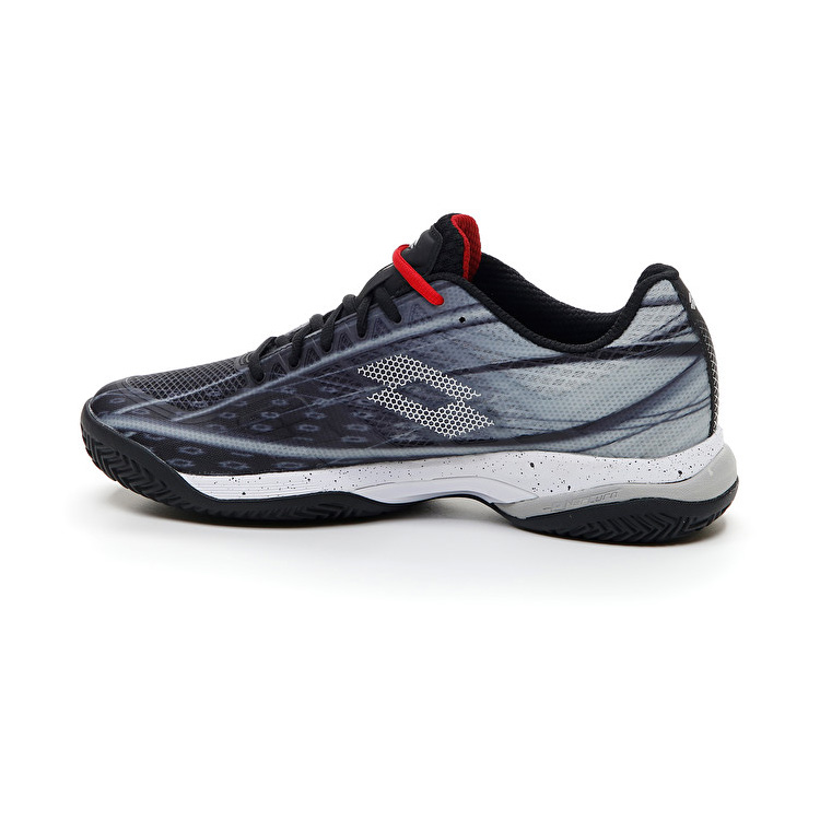 Lotto Mirage 300 Cly Tennis Shoes Black / White / Red | 8AADYKNE