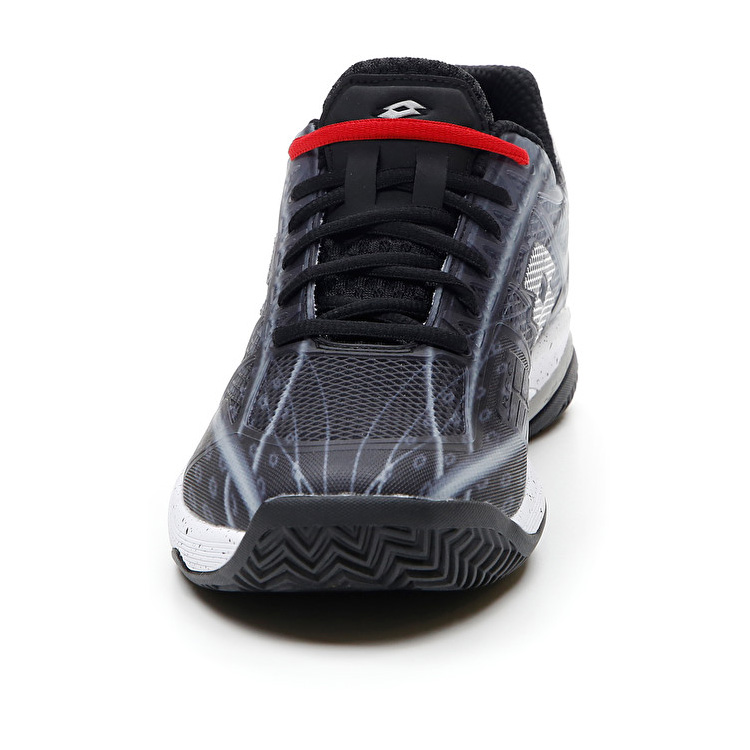 Lotto Mirage 300 Cly Tennis Shoes Black / White / Red | 8AADYKNE