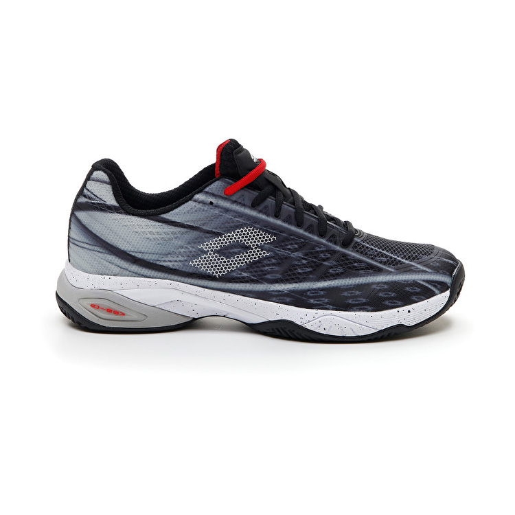 Lotto Mirage 300 Cly Tennis Shoes Black / White / Red | 8AADYKNE