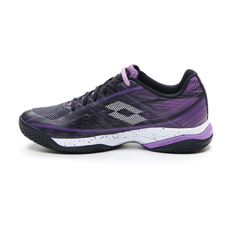 Lotto Mirage 300 Cly Tennis Shoes Black / Purple | HHTBF6IN