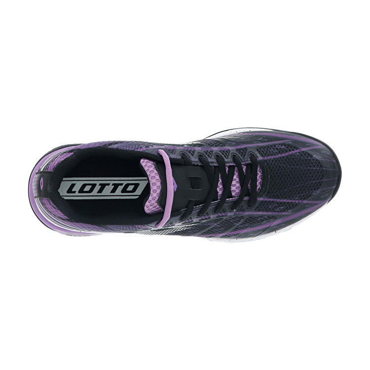 Lotto Mirage 300 Cly Tennis Shoes Black / Purple | HHTBF6IN