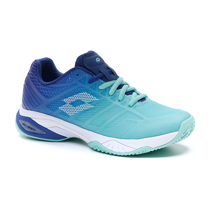 Lotto Mirage 300 Ii Cly W Tennis Shoes Green / White / Blue | D6CFTZ9R