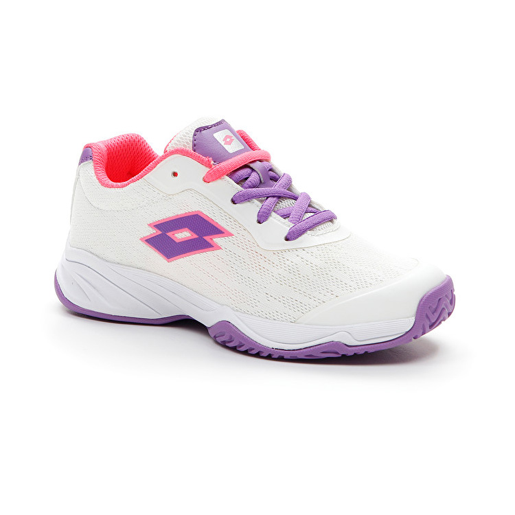 Lotto Mirage 600 Alr Jr Tennis Shoes White / Purple | YUZMEW7R