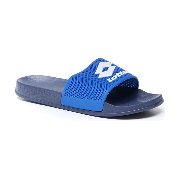 Lotto Moku Slide Slippers Blue / White | SU9NXLIP