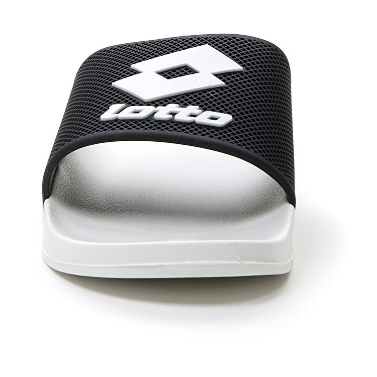 Lotto Moku Slide Slippers White / Black | ZARH3KGL