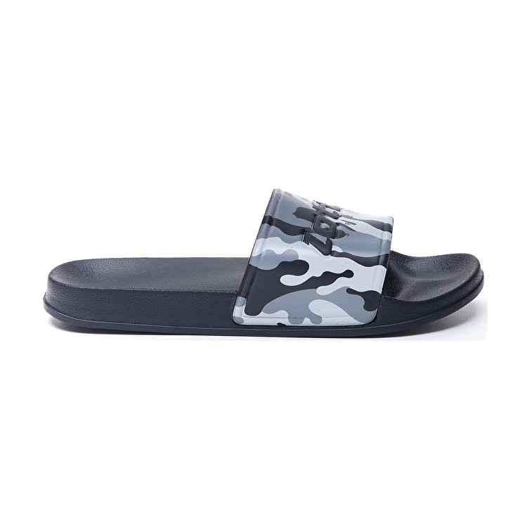 Lotto Oceania Camo Slide Slippers Black / White | MCRGHWME