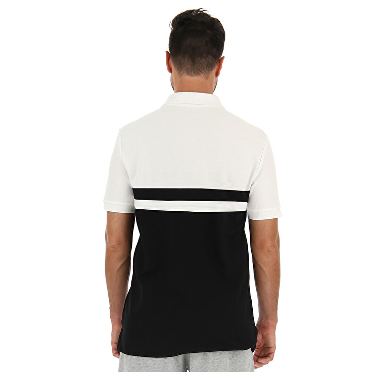 Lotto Praja Ii Pq Polo Shirts White / Black | DFYVR7SU