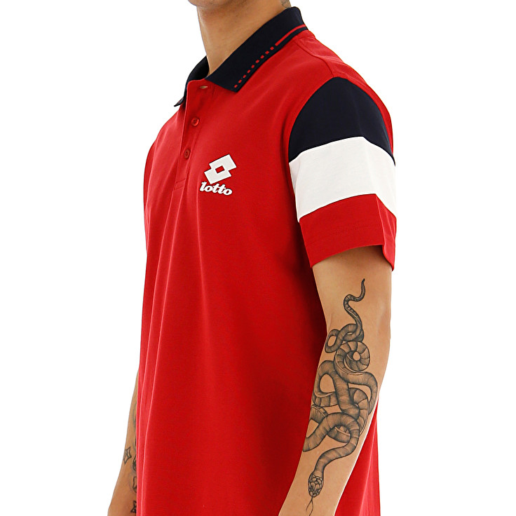 Lotto Praja Pq Polo Shirts Red | 6ZN9IRSD