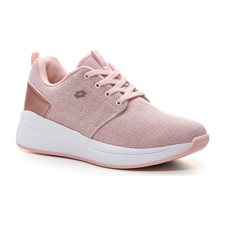 Lotto Queen Amf Glit W Lifestyle Shoes Pink | EQTXRA2B