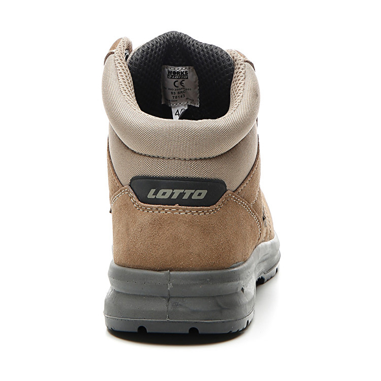 Lotto Race 400 Mid S3 Sd Safety Shoes Brown | 4C3TMXBO