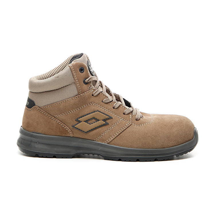 Lotto Race 400 Mid S3 Sd Safety Shoes Brown | 4C3TMXBO