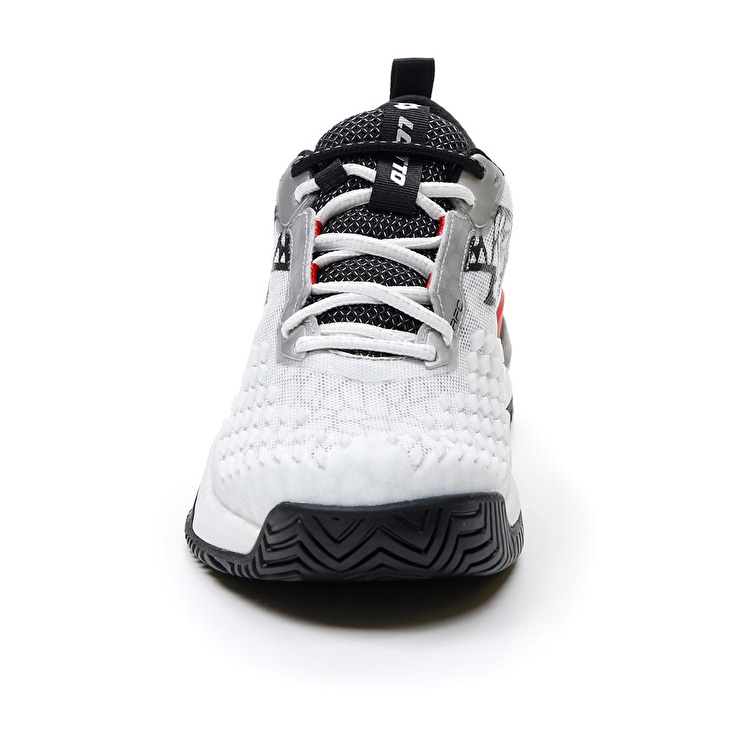 Lotto Raptor Hyperpulse 100 Spd Tennis Shoes White / Black / Red | 9EFTQXLY