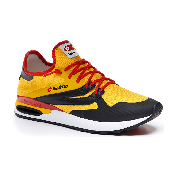 Lotto Run Light Sneakers Black / Red / Yellow | W8QLGMV9