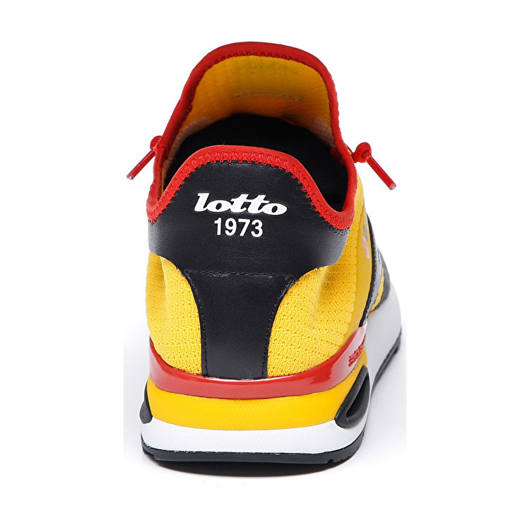 Lotto Run Light Sneakers Black / Red / Yellow | W8QLGMV9