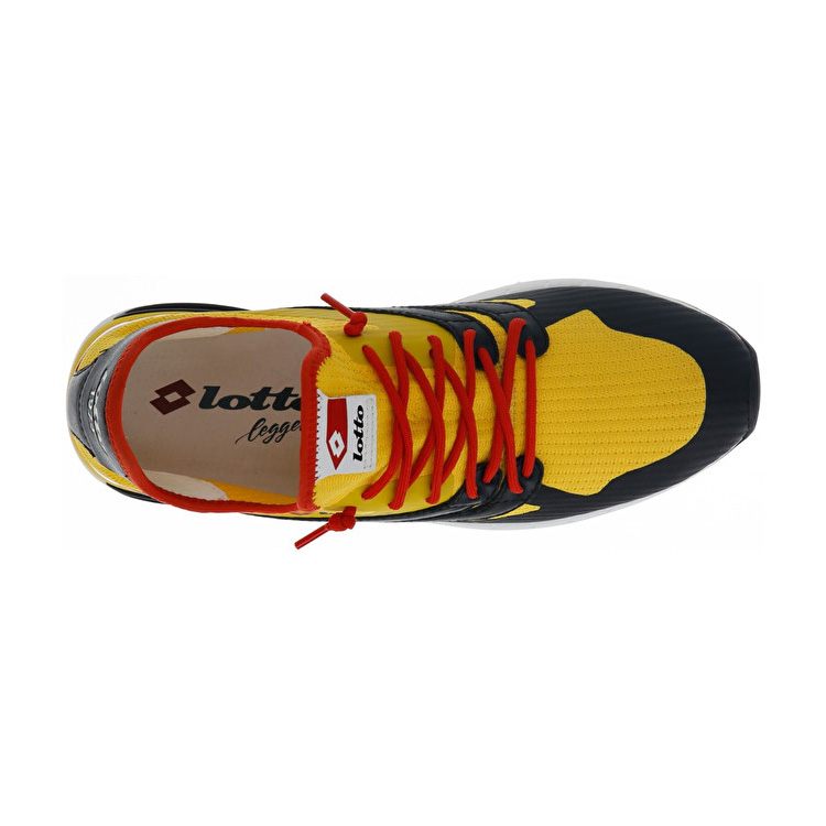 Lotto Run Light Sneakers Black / Red / Yellow | W8QLGMV9