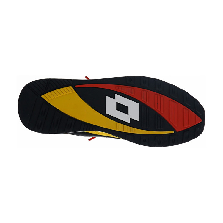 Lotto Run Light Sneakers Black / Red / Yellow | W8QLGMV9