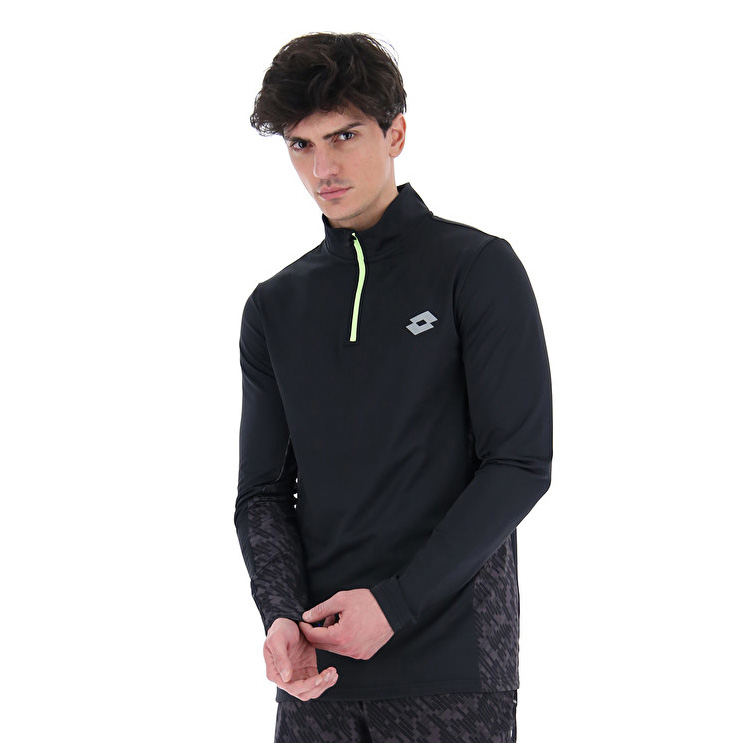 Lotto Run&fit Sweat Hz Pl Jackets Black | 6HCTUGH9