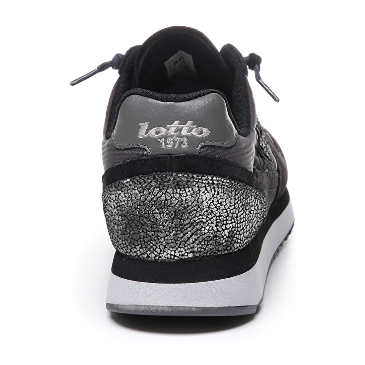 Lotto Slice Padded W Sneakers Black / Silver | WHQXOAY6