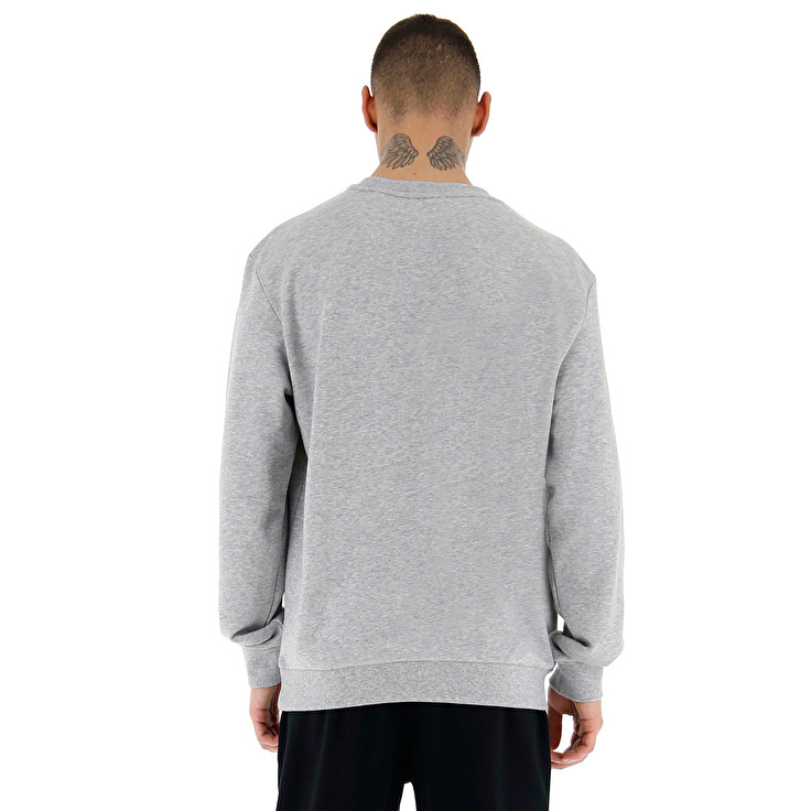 Lotto Smart Ii Sweat Rn Mel Ft Tracksuits Grey | YN6MR5CV