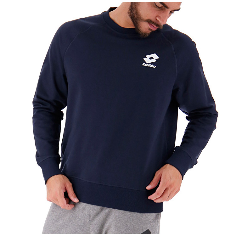 Lotto Smart Sweat Rn Ft Lb Sweatshirt Navy | FMPFDSZV