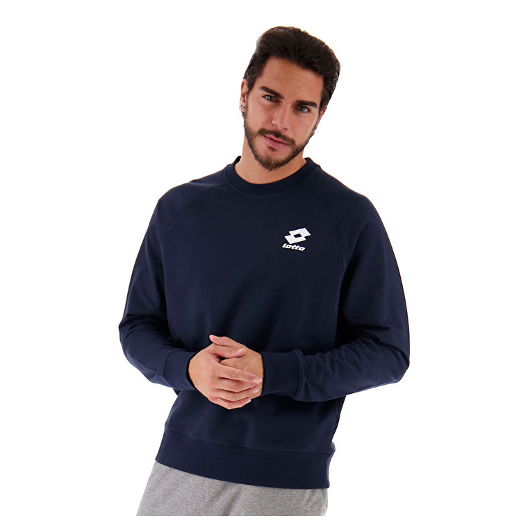 Lotto Smart Sweat Rn Ft Lb Sweatshirt Navy | FMPFDSZV