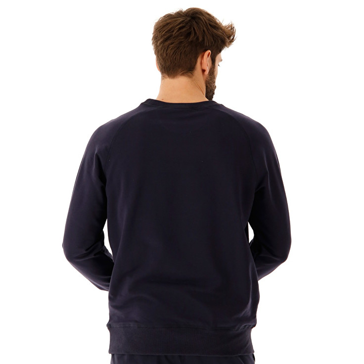 Lotto Smart Sweat Rn Ft Sweatshirt Navy | VET3C9OG