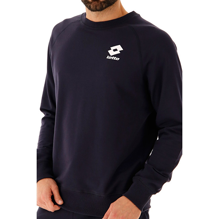 Lotto Smart Sweat Rn Ft Sweatshirt Navy | VET3C9OG