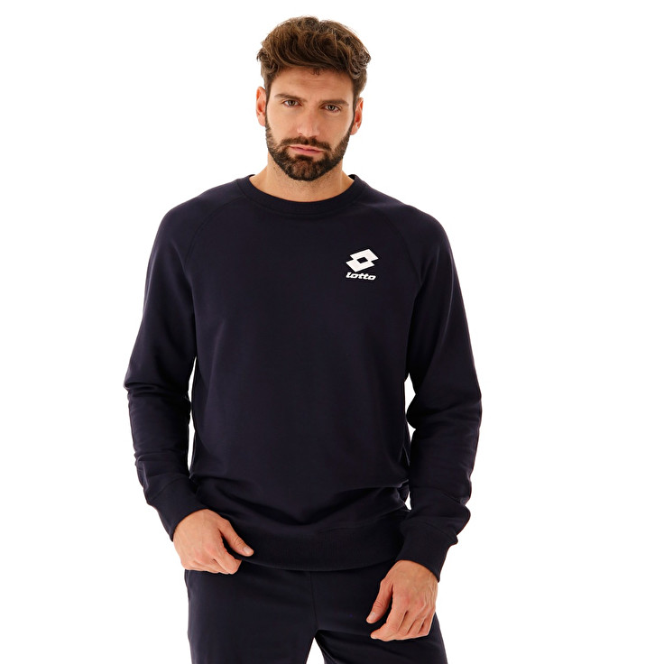 Lotto Smart Sweat Rn Ft Sweatshirt Navy | VET3C9OG