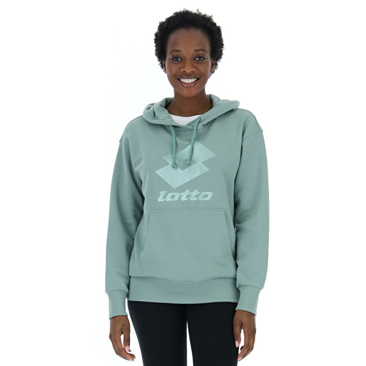 Lotto Smart W Ii Sweat Hd Ft Sweatshirt Green | JWAO9TJU