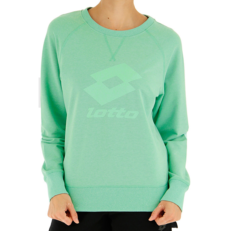 Lotto Smart W Sweat Rn Ft Sweatshirt Green | LUHTNWZX