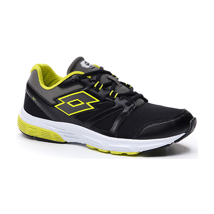 Lotto Speedride 500 Vii Running Shoes Black / Green | SE02YEMT