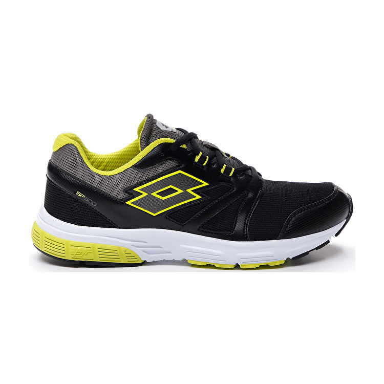 Lotto Speedride 500 Vii Running Shoes Black / Green | SE02YEMT