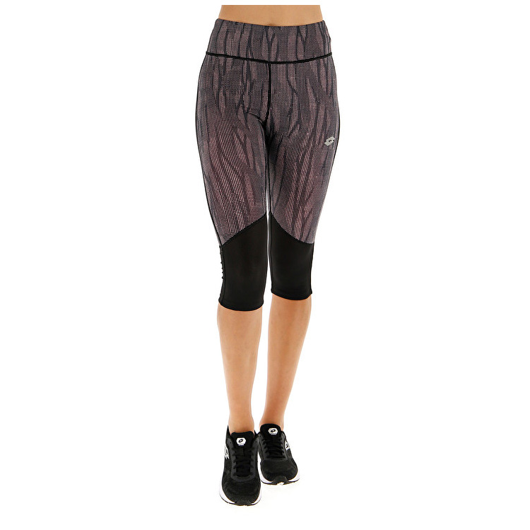 Lotto Speedrun W Ii Mid Leggings Black | YTXNRDSV