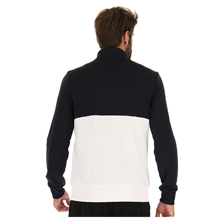 Lotto Squadra Ii Sweat Fz Pl Jackets White / Black | DCGZEPHF