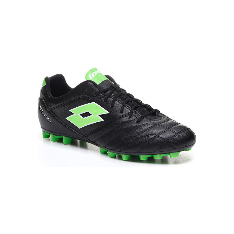 Lotto Stadio 300 Ii Agm Soccer Shoes Black / Green | YPNBK9EZ