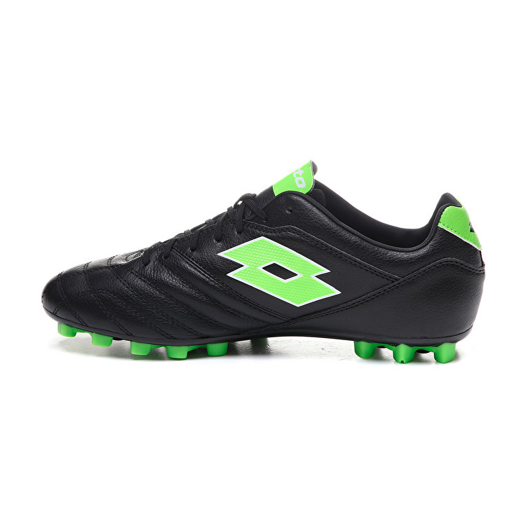 Lotto Stadio 300 Ii Agm Soccer Shoes Black / Green | YPNBK9EZ