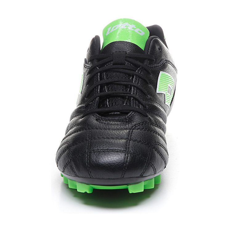 Lotto Stadio 300 Ii Agm Soccer Shoes Black / Green | YPNBK9EZ