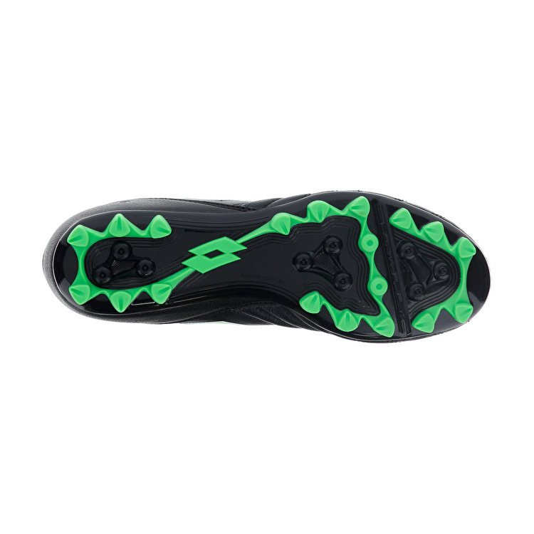 Lotto Stadio 300 Ii Agm Soccer Shoes Black / Green | YPNBK9EZ