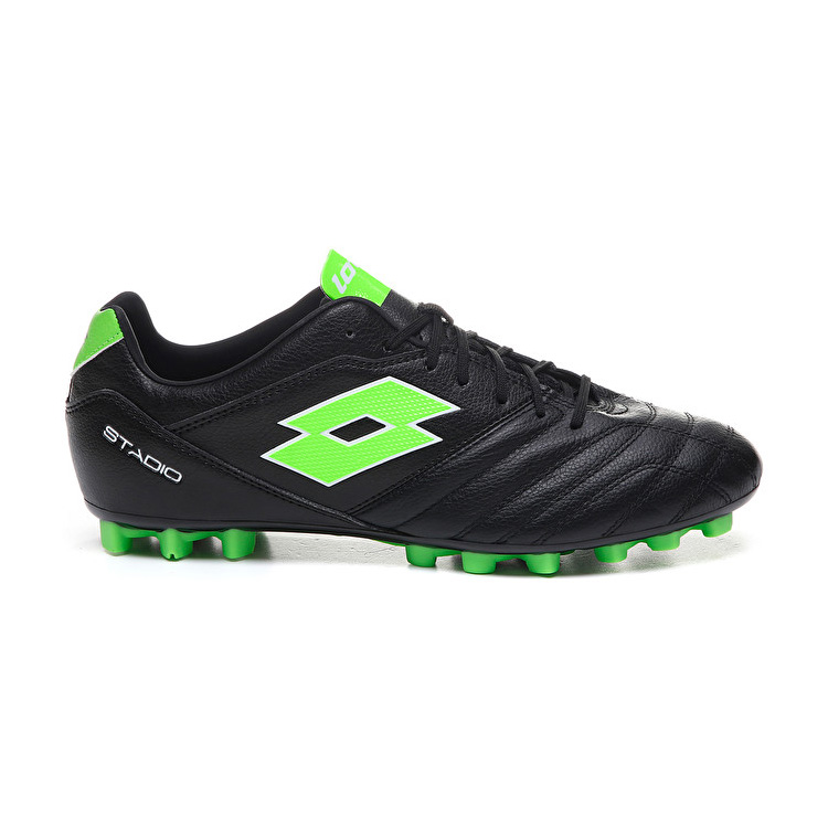 Lotto Stadio 300 Ii Agm Soccer Shoes Black / Green | YPNBK9EZ