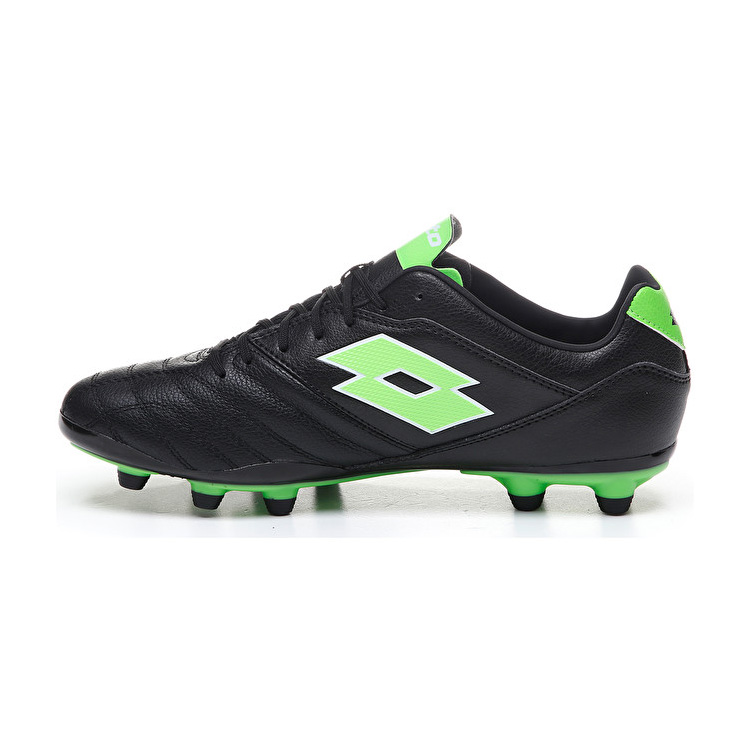 Lotto Stadio 300 Ii Fg Soccer Shoes Black / Green | I67U4WUB