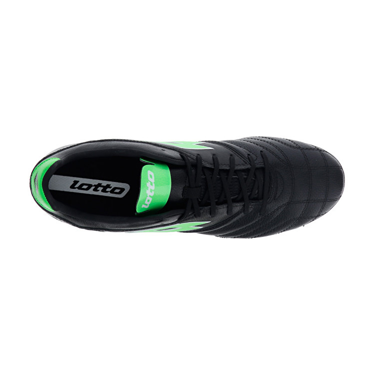 Lotto Stadio 300 Ii Fg Soccer Shoes Black / Green | I67U4WUB