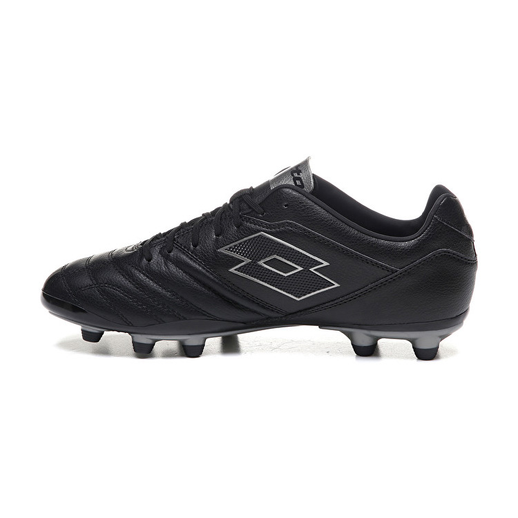 Lotto Stadio 300 Ii Fg Soccer Shoes Black | XKO1ZQE2