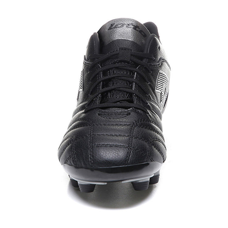 Lotto Stadio 300 Ii Fg Soccer Shoes Black | XKO1ZQE2