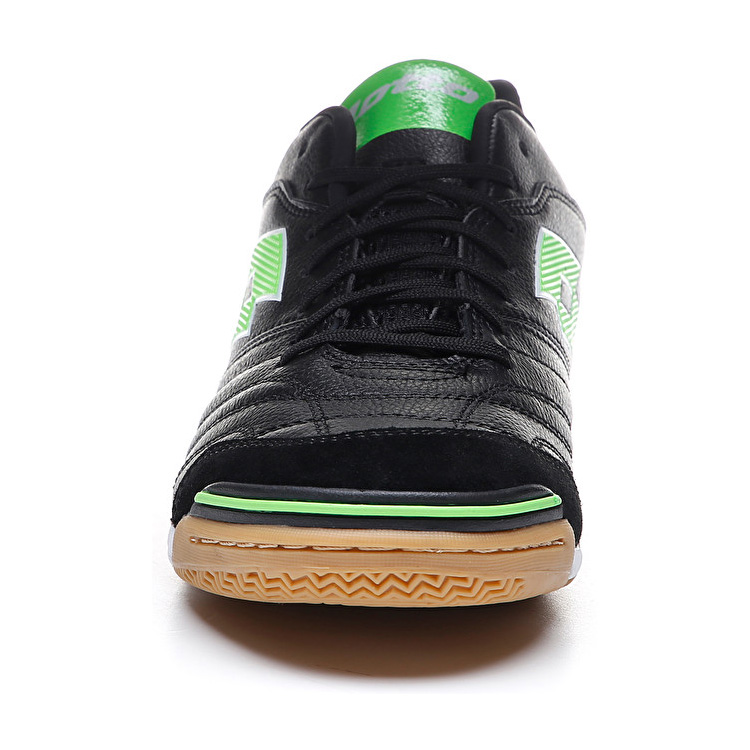 Lotto Stadio 300 Ii Id Indoor Shoes Black / Green | OBEFK5CV