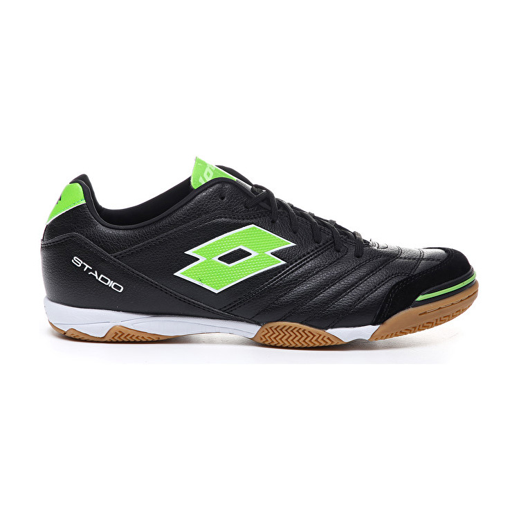 Lotto Stadio 300 Ii Id Indoor Shoes Black / Green | OBEFK5CV